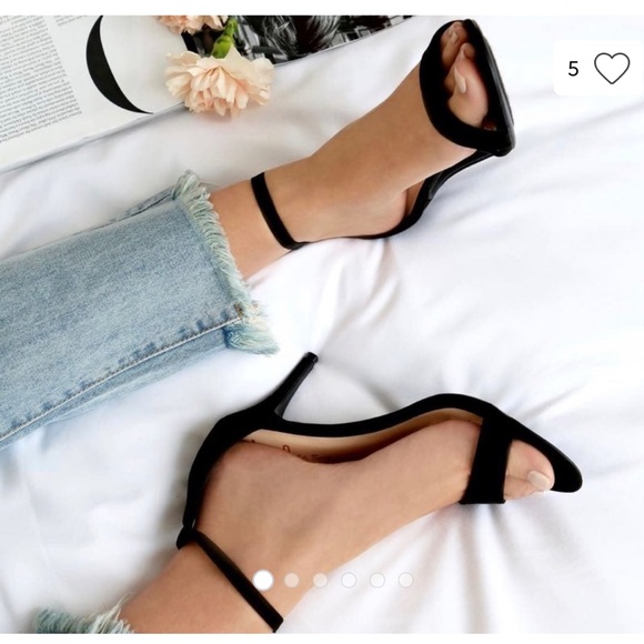 Lulus Shoes - Lulus Lover black suede heels ankle strap 8.5 sexy